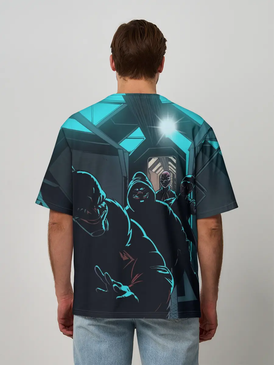 Мужская футболка оверсайз / Payday 2