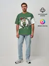 Мужская футболка оверсайз / Бостон Селтикс