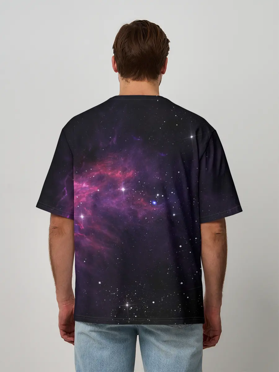 Мужская футболка оверсайз / Вселенная