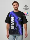 Мужская футболка оверсайз / BMW