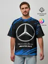 Мужская футболка оверсайз / MERCEDES / МЕРСЕДЕС
