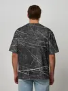 Мужская футболка оверсайз / Царапины