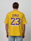 Мужская футболка оверсайз / James 18-19 LA Lakers home