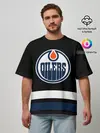 Мужская футболка оверсайз / Эдмонтон Ойлерз