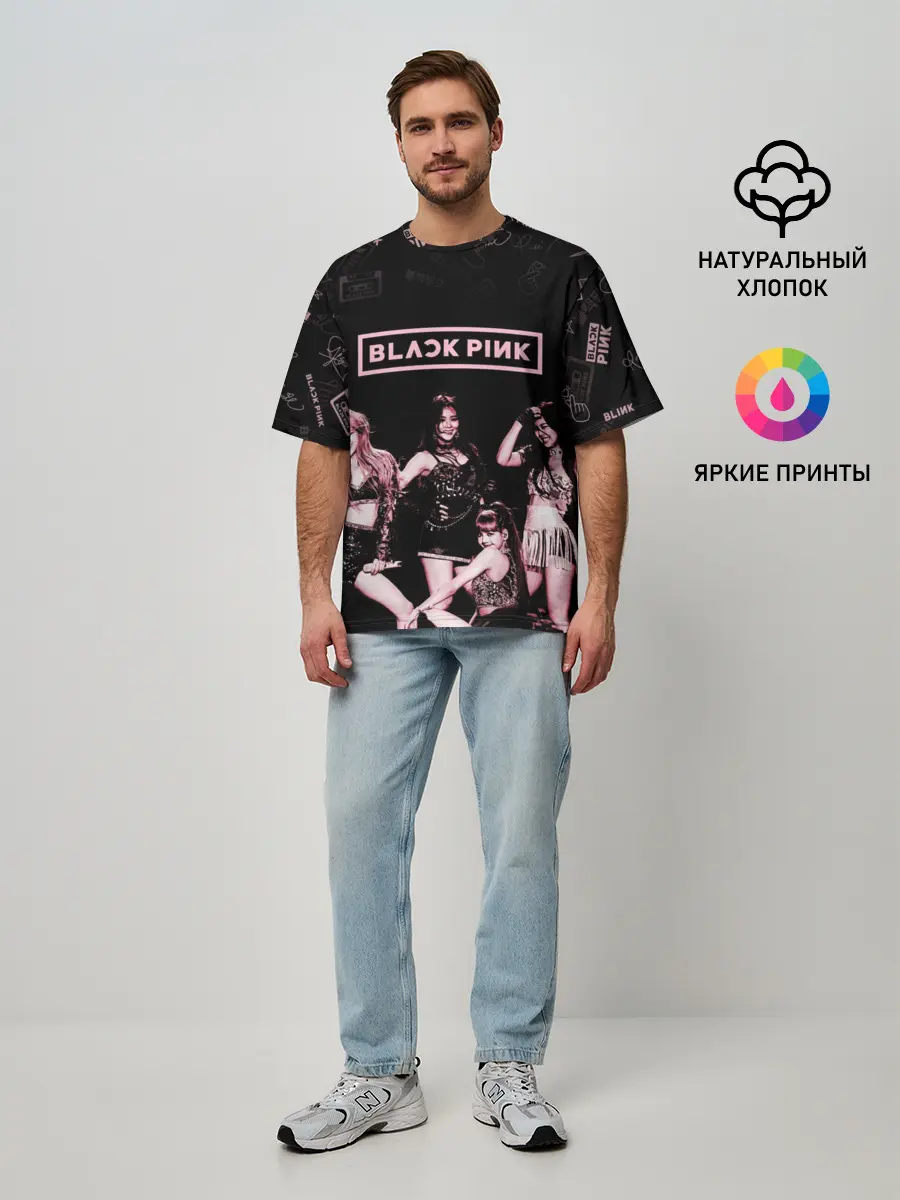 Мужская футболка оверсайз / BLACKPINK