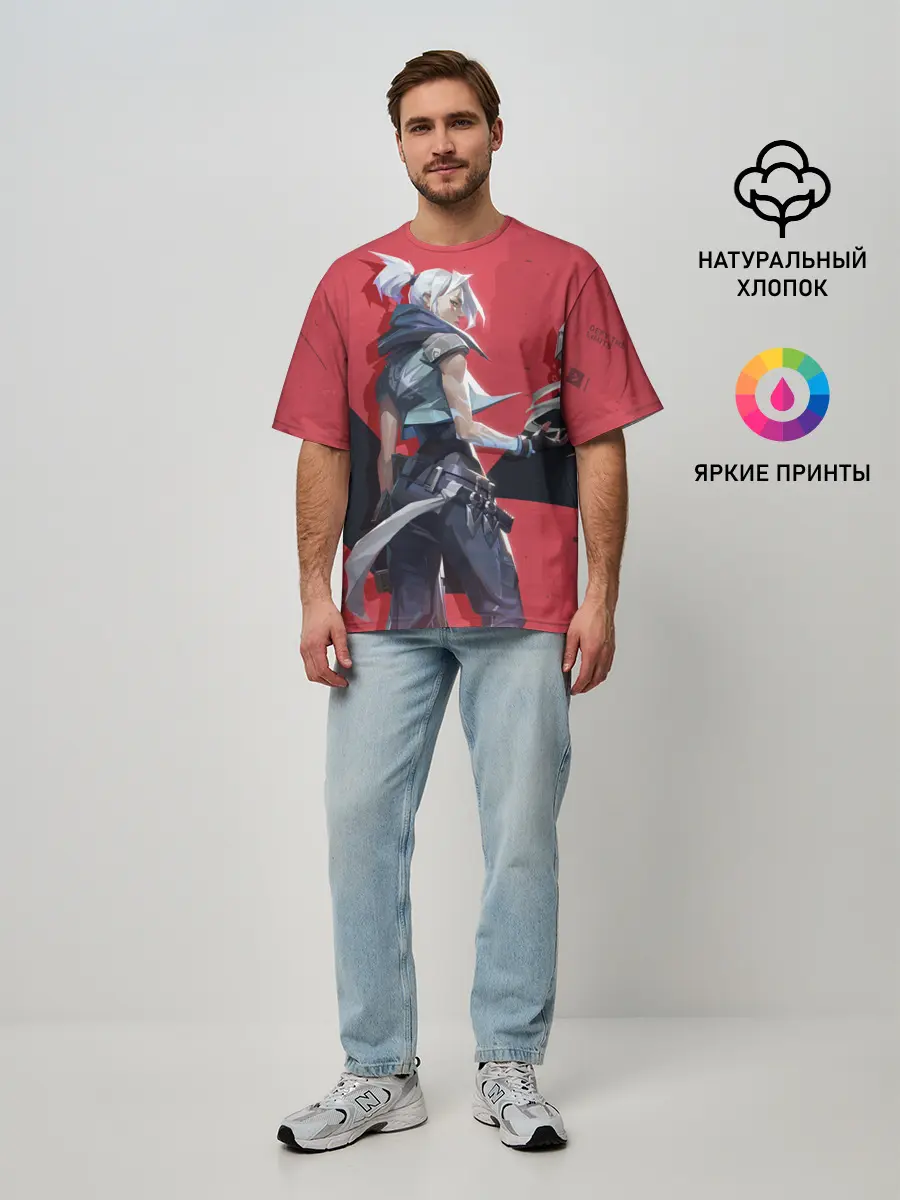 Мужская футболка оверсайз / Valorant - Riot