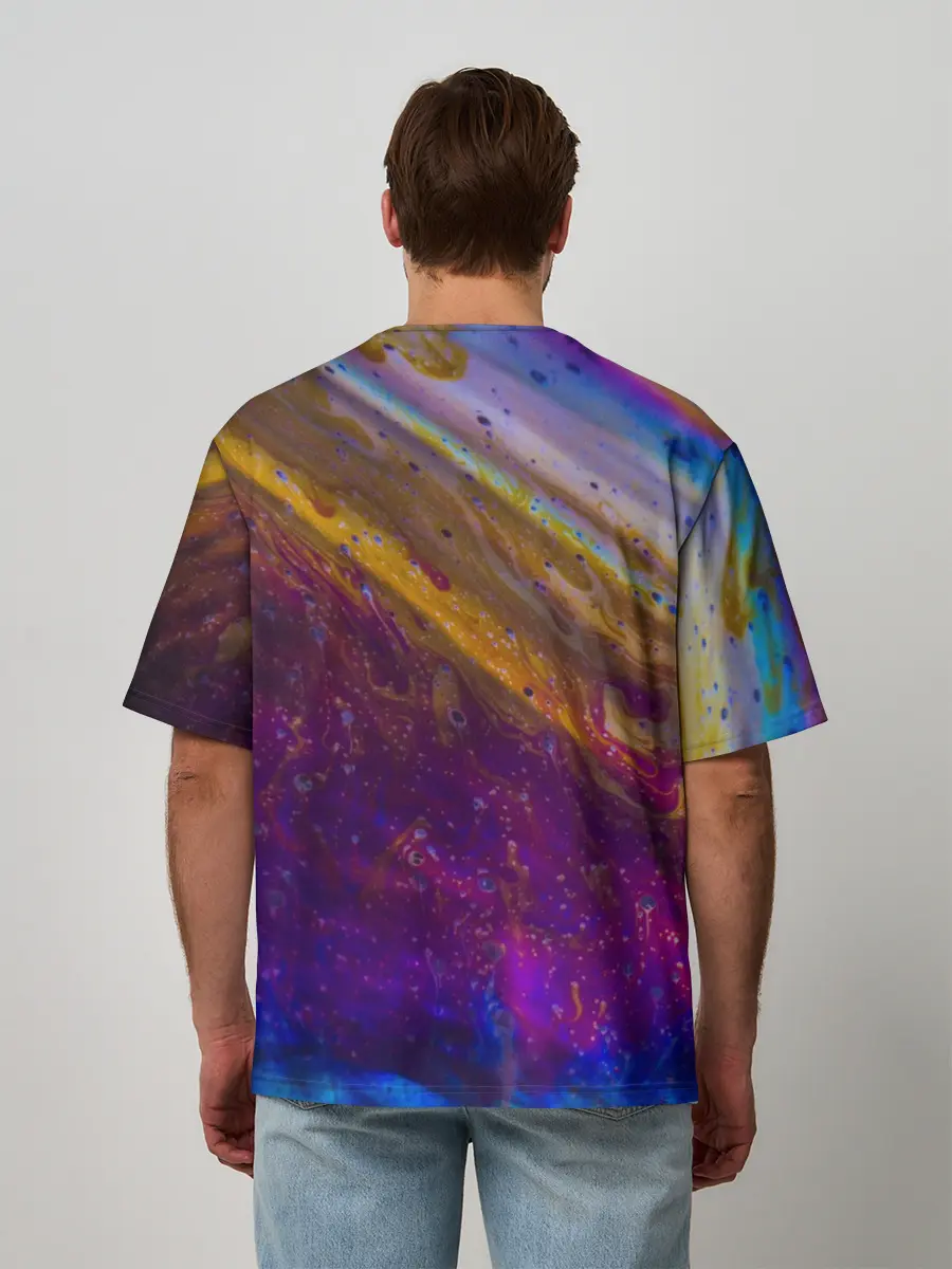 Мужская футболка оверсайз / Краска