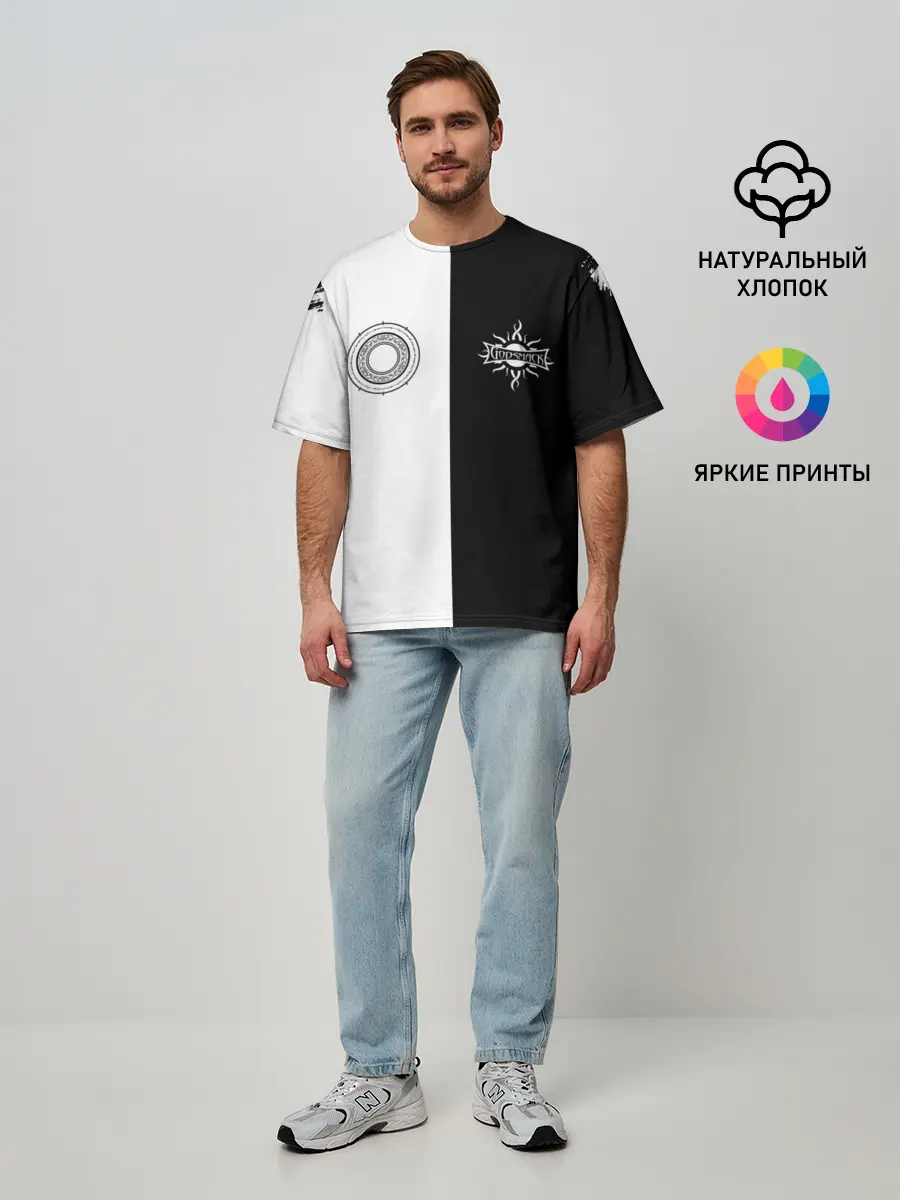 Мужская футболка оверсайз / GODSMACK | ГОДСМАК