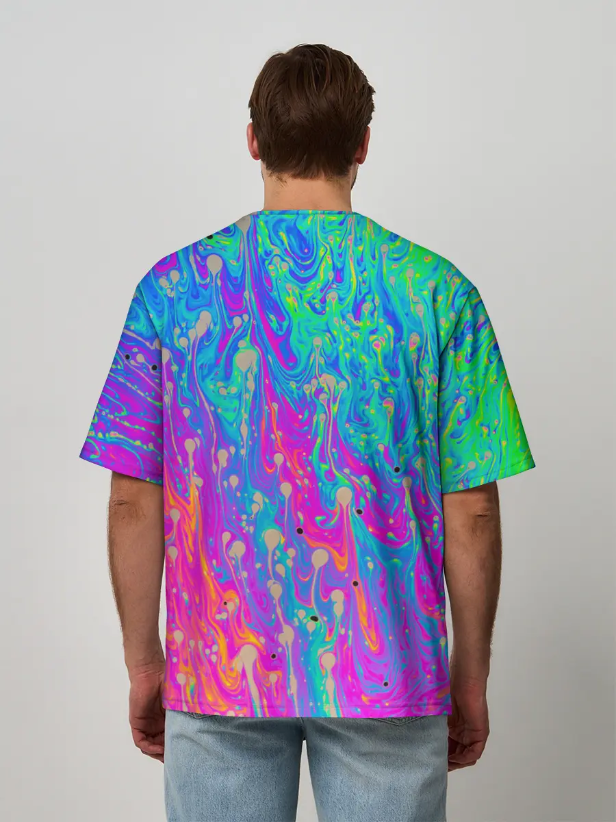 Мужская футболка оверсайз / НЕОНОВАЯ ПАЛИТРА