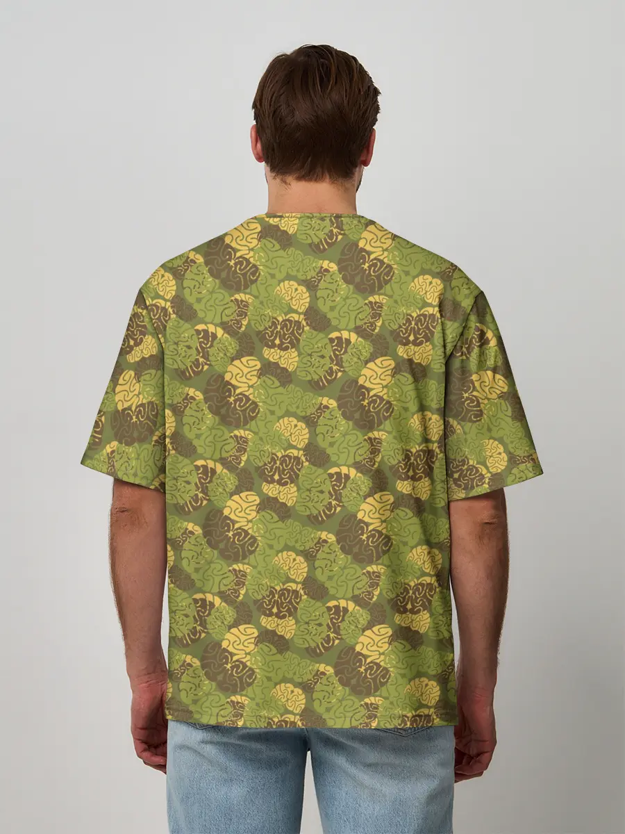 Мужская футболка оверсайз / Мозги