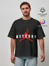 Мужская футболка оверсайз / Меркьюри