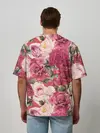 Мужская футболка оверсайз / Акварель, розы