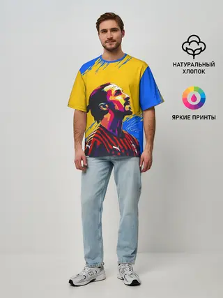 Мужская футболка оверсайз / ЗЛАТАН ИБРАГИМОВИЧ / ШВЕЦИЯ