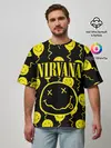 Мужская футболка оверсайз / NIRVANA