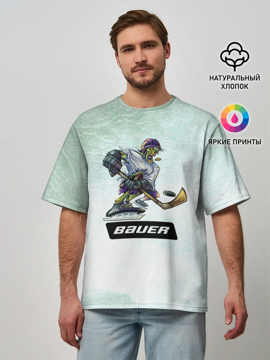 Мужская футболка оверсайз / BAUER