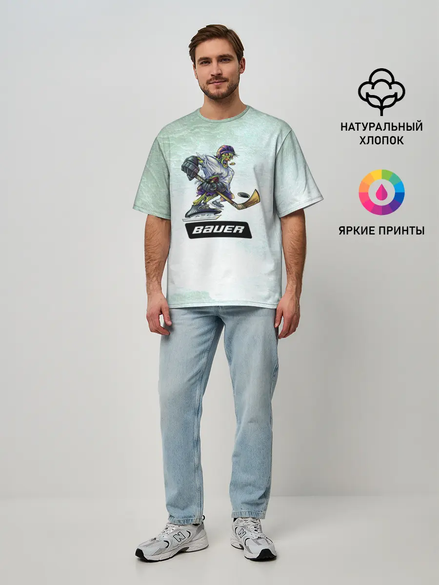 Мужская футболка оверсайз / BAUER