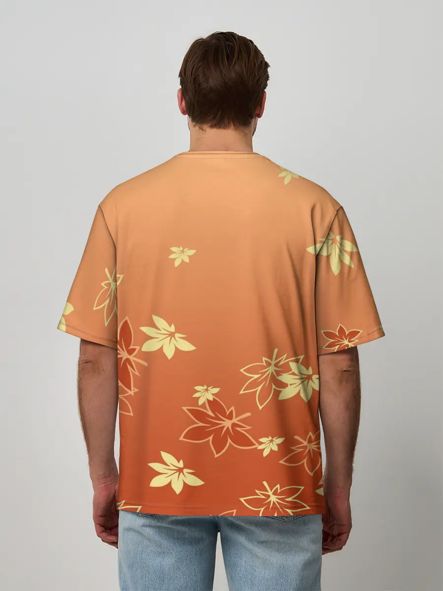 Мужская футболка оверсайз / КАДЗУХА | KAZUHA | КРАСНЫЙ КЛЕН