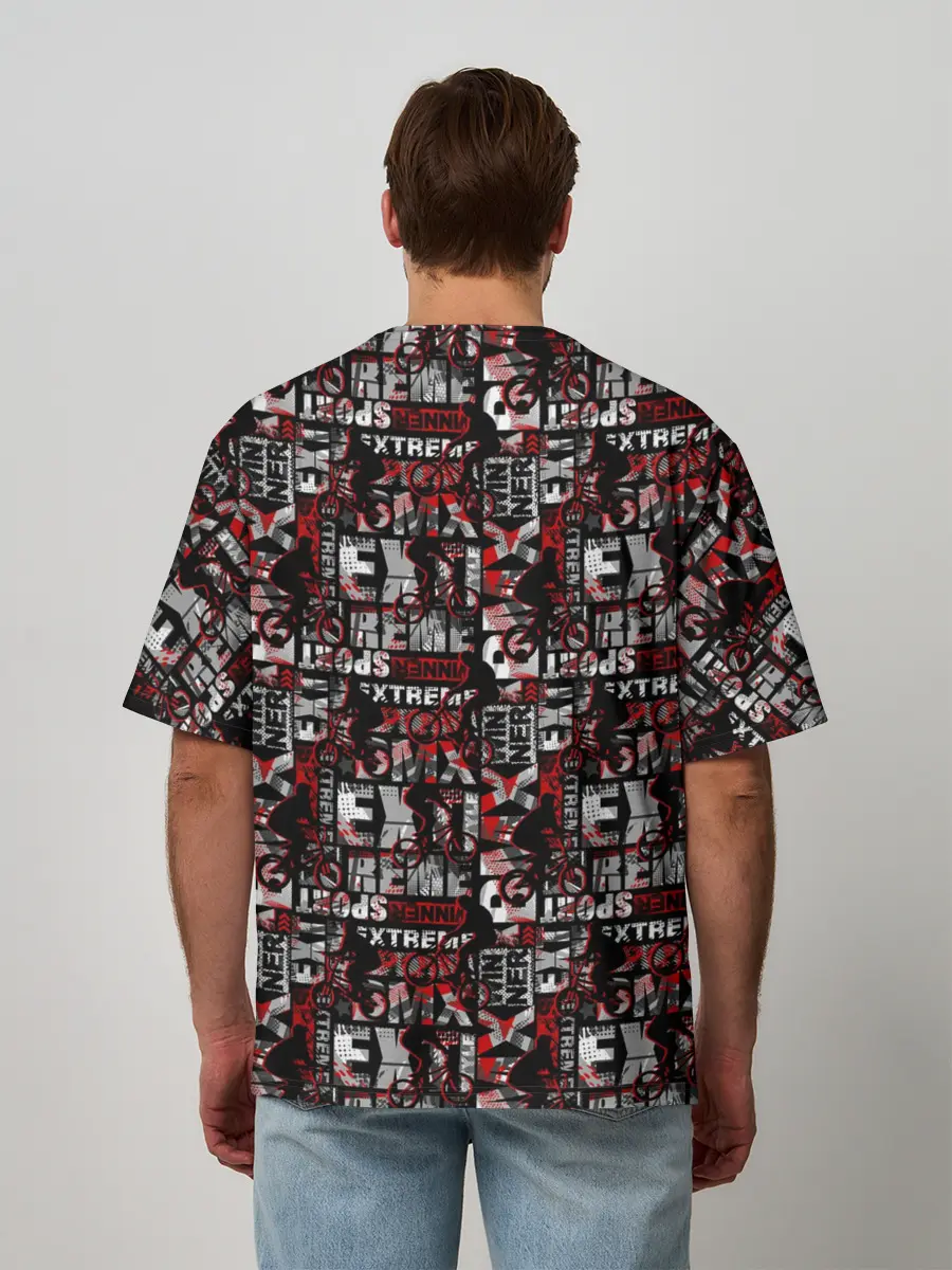 Мужская футболка оверсайз / EXTREME SPORT BMX