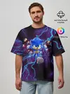 Мужская футболка оверсайз / SONIC