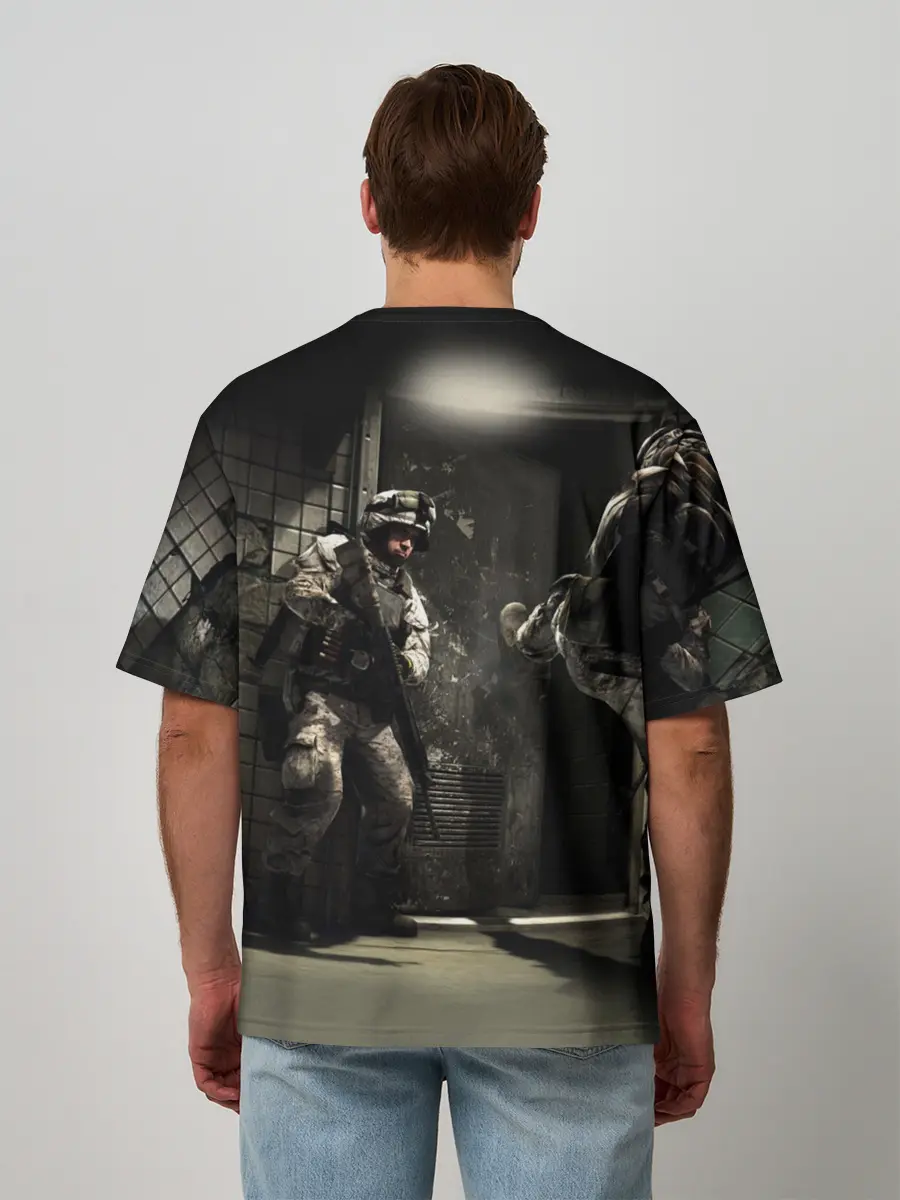 Мужская футболка оверсайз / BATTLEFIELD 3