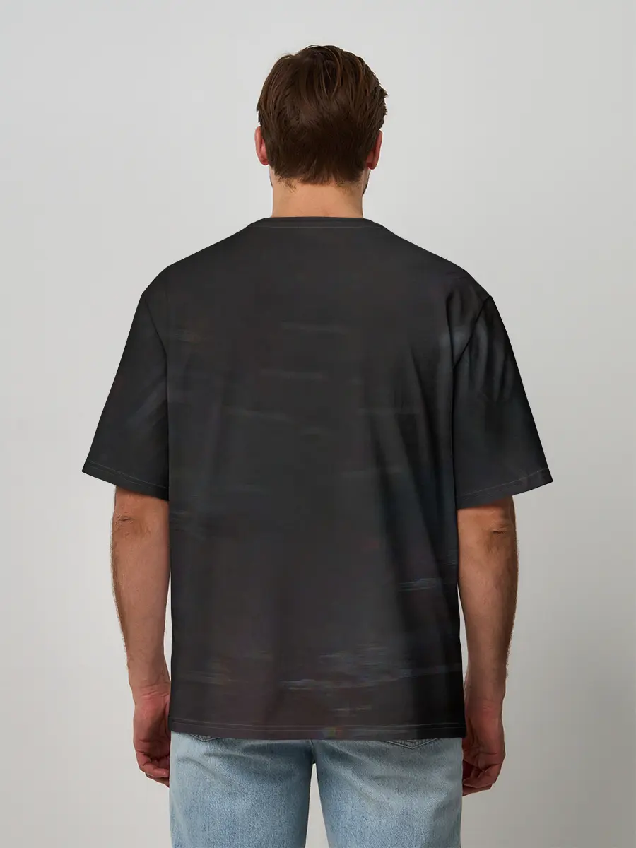 Мужская футболка оверсайз / Boris Brejcha Mask