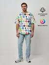 Мужская футболка оверсайз / BITCOIN PATTERN | БИТКОИН