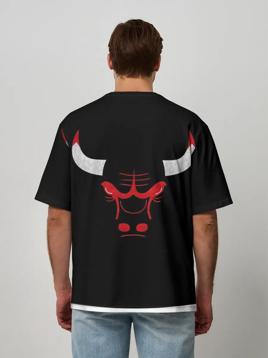 Мужская футболка оверсайз / B.C. Chicago Bulls