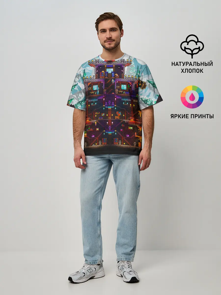 Мужская футболка оверсайз / Terraria