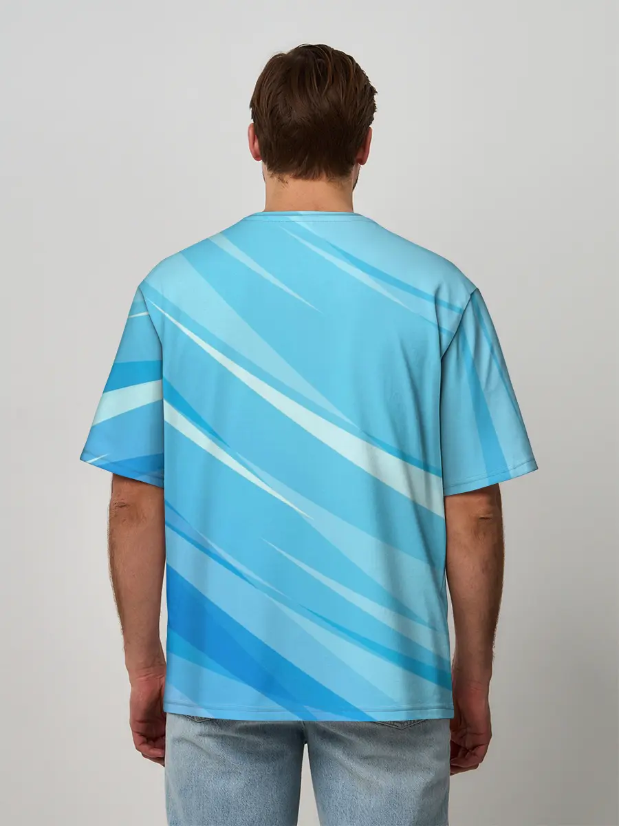 Мужская футболка оверсайз / Холодный волк