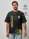 Мужская футболка оверсайз / Renault | Брызги