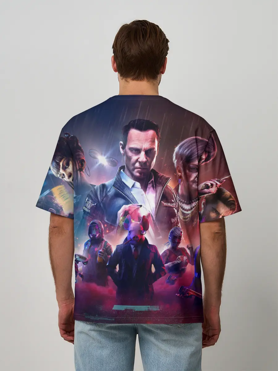 Мужская футболка оверсайз / WATCH DOGS:LEGION