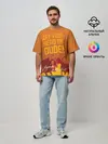 Мужская футболка оверсайз / Get your hero on DUDE