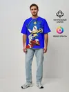 Мужская футболка оверсайз / SONIC