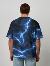 Мужская футболка оверсайз / Energy Waves
