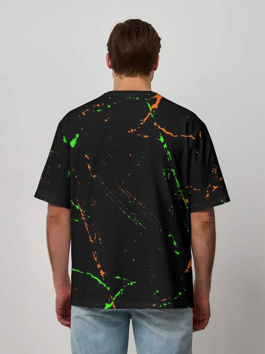 Мужская футболка оверсайз / AMONG US - FORTNITE REX