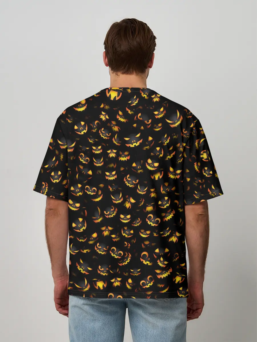 Мужская футболка оверсайз / Ночные монстры