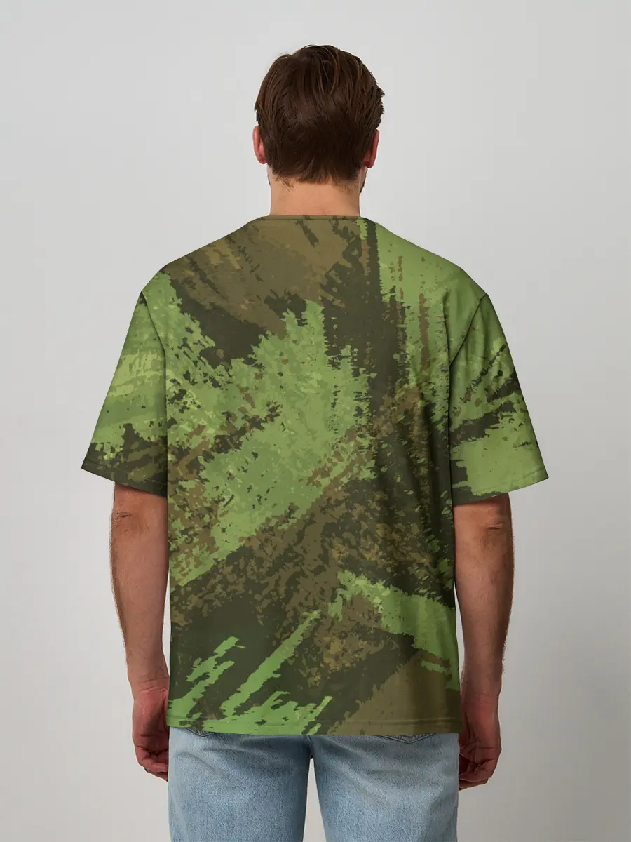 Мужская футболка оверсайз / КАМУФЛЯЖ BROWN