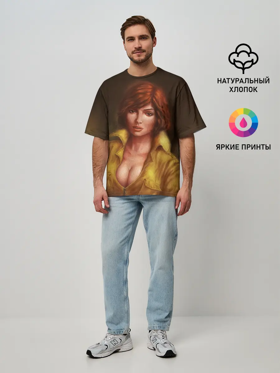 Мужская футболка оверсайз / ЭЙПРИЛ