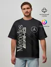 Мужская футболка оверсайз / Mercedes