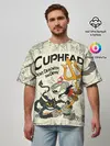 Мужская футболка оверсайз / Cuphead and Devil