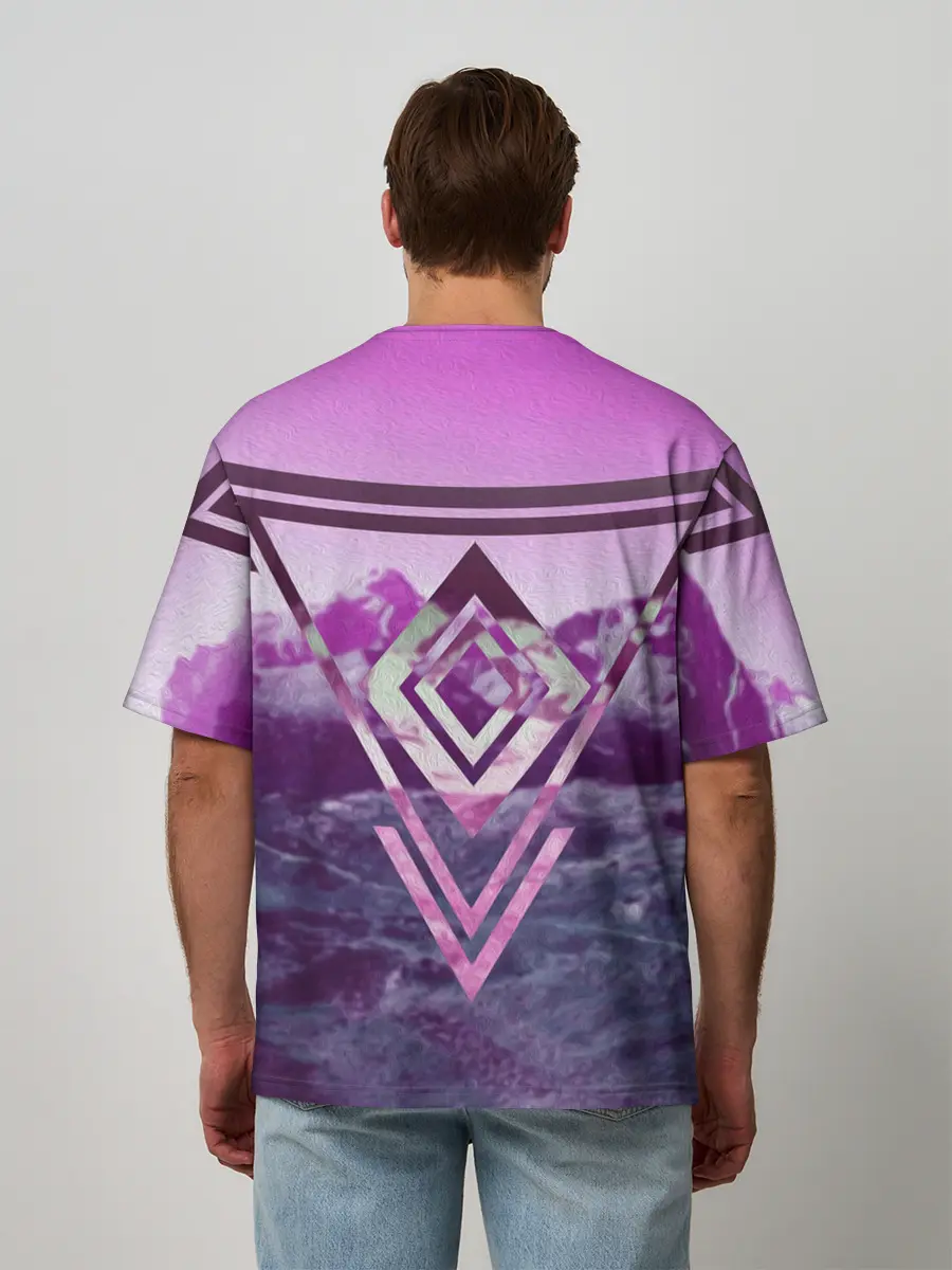 Мужская футболка оверсайз / ИЗУМРУД