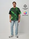 Мужская футболка оверсайз / DIGITAL NEON GREEN