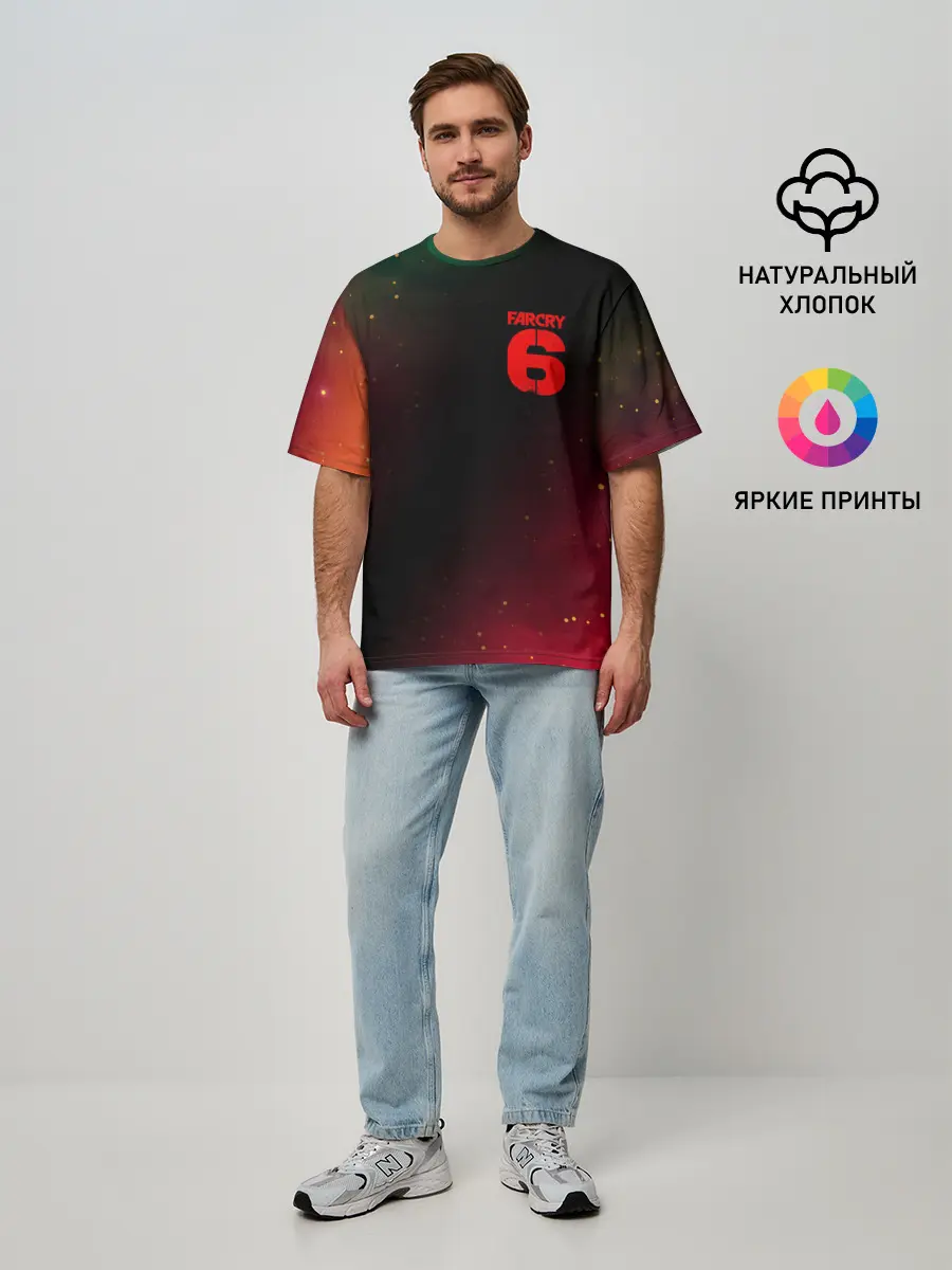 Мужская футболка оверсайз / FAR CRY 6 / ФАР КРАЙ 6