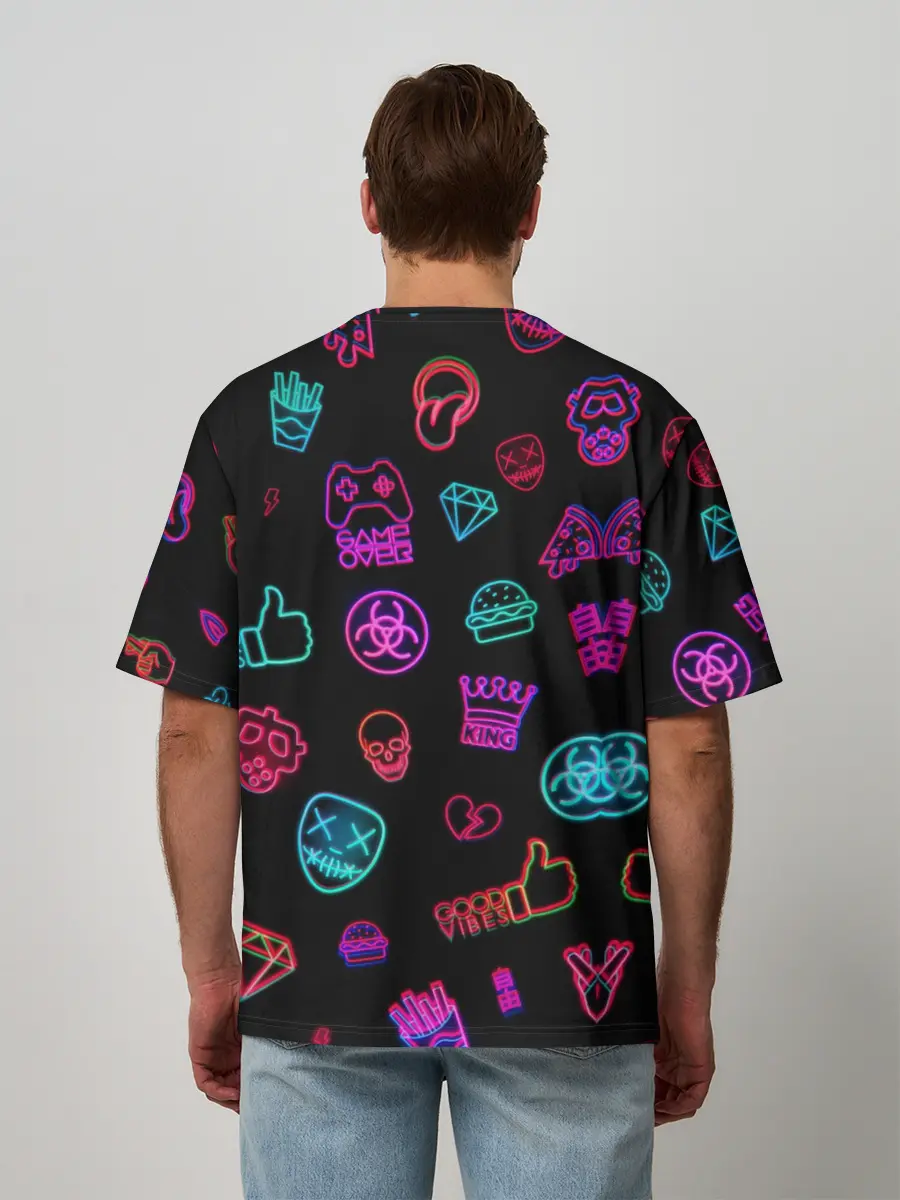 Мужская футболка оверсайз / GAMES