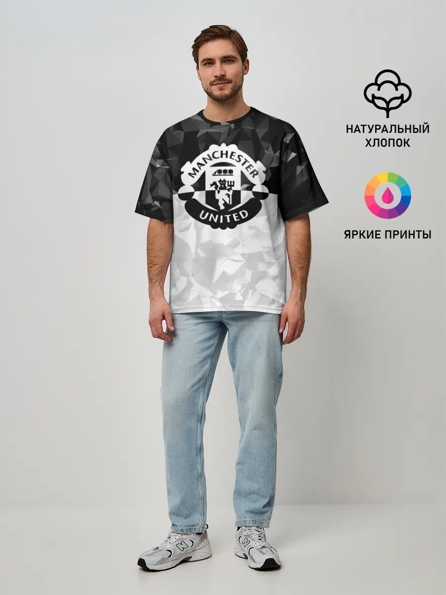 Мужская футболка оверсайз / МАНЧЕСТЕР ЮНАЙТЕД | FCMU | MANCHESTER UNITED