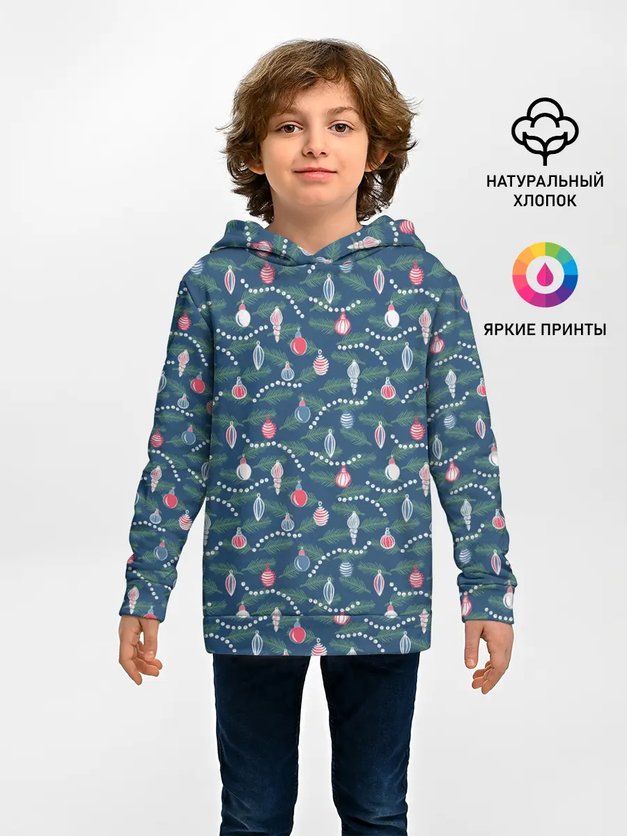 Детское худи / Новогодняя Ёлка