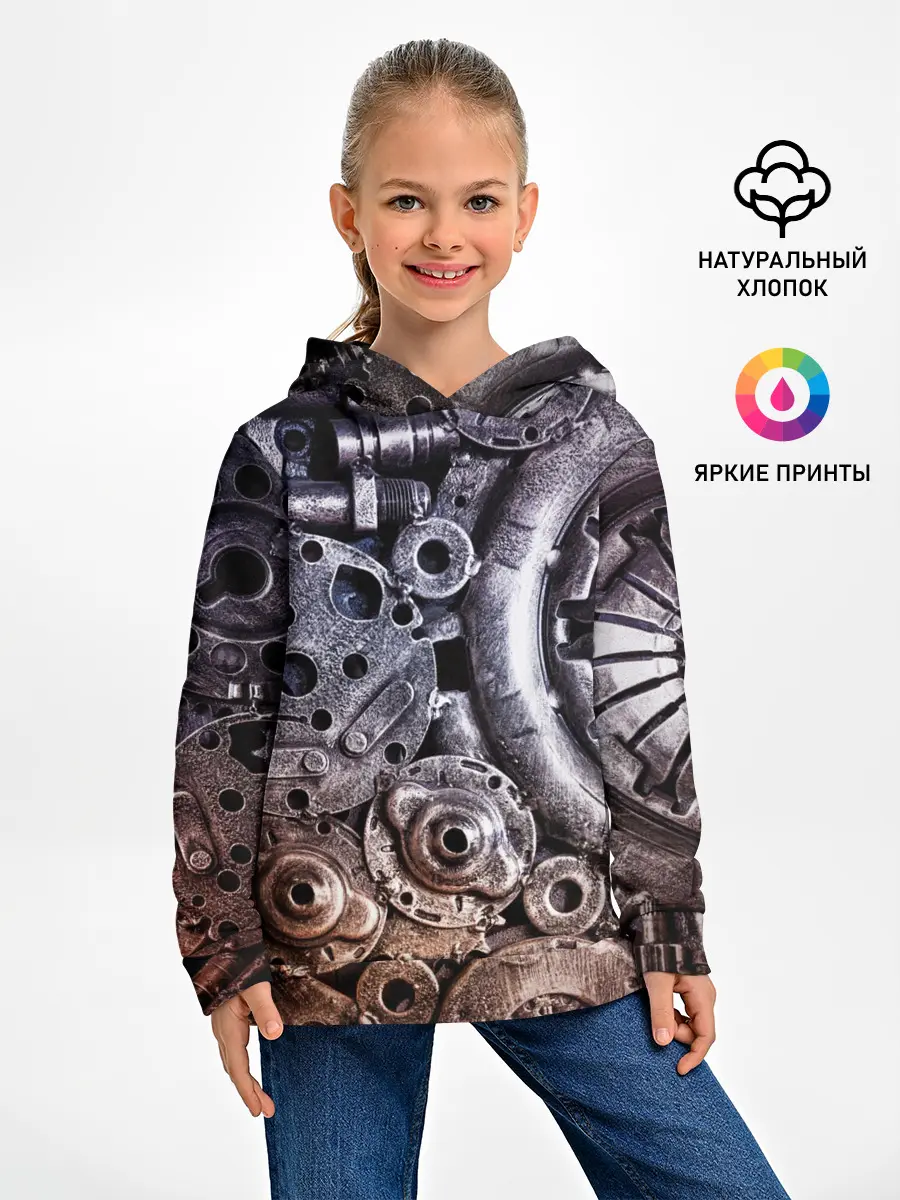 Детское худи / СТИМПАНК | МЕТАЛ