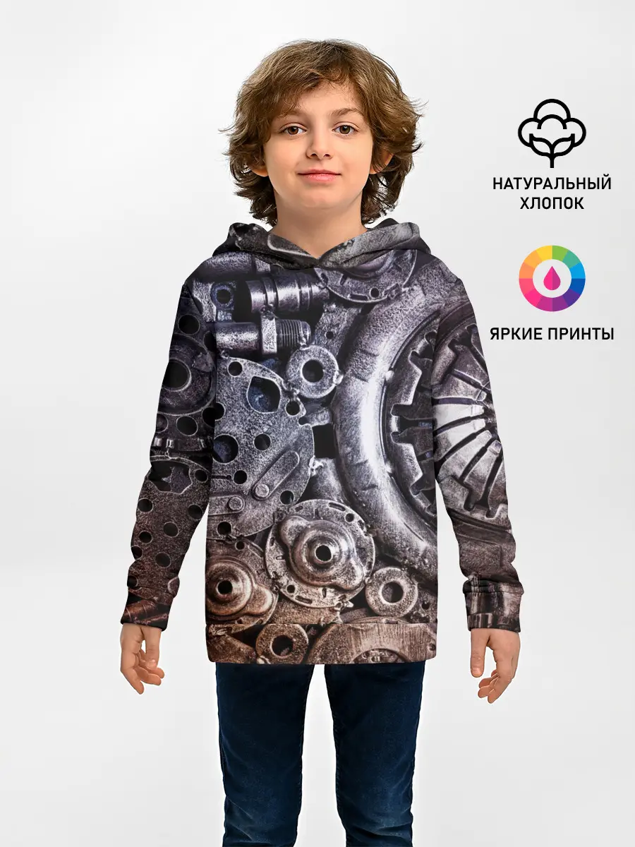 Детское худи / СТИМПАНК | МЕТАЛ