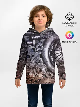 Детское худи / СТИМПАНК | МЕТАЛ