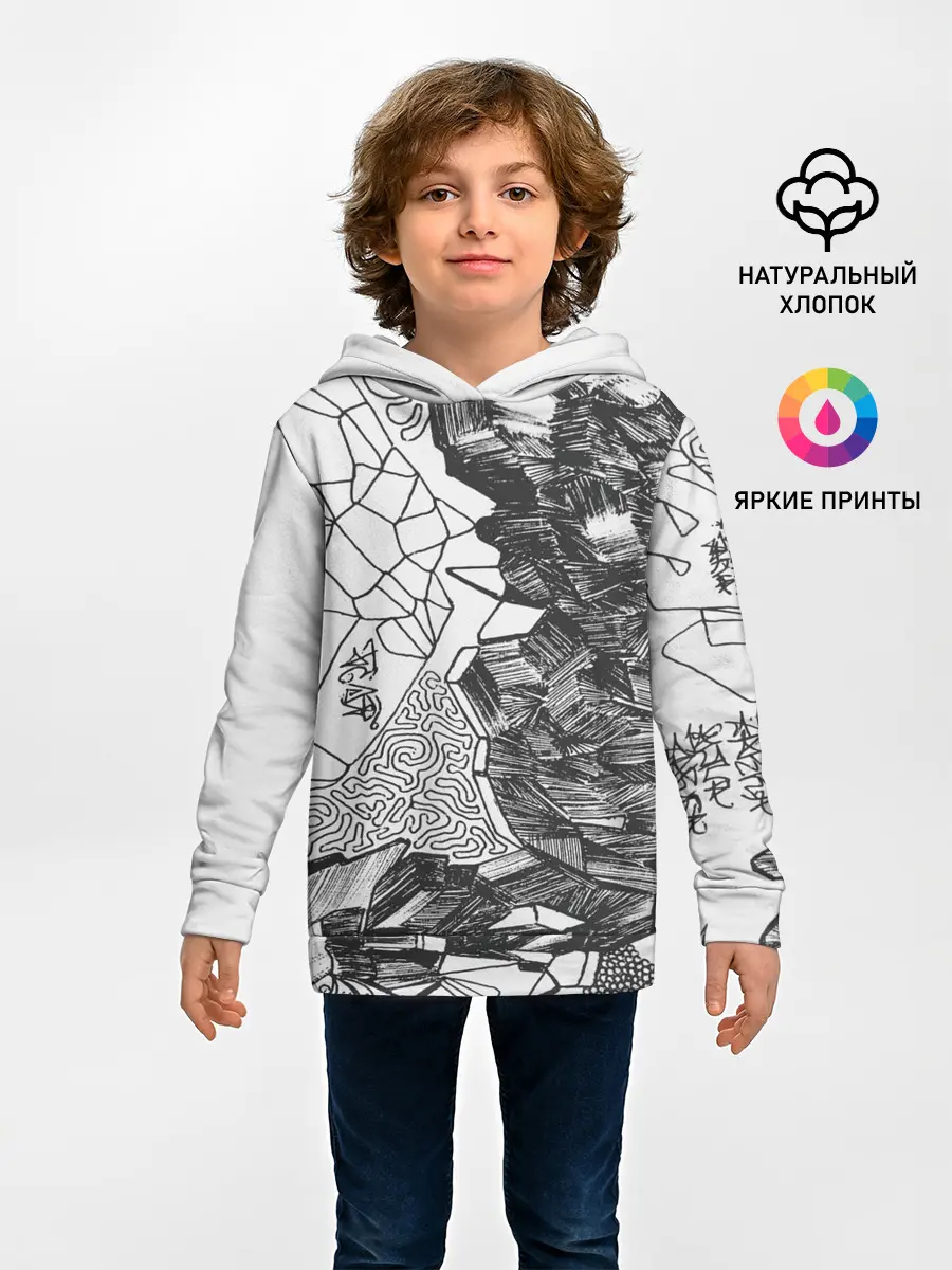 Детское худи / Структурная мозайка